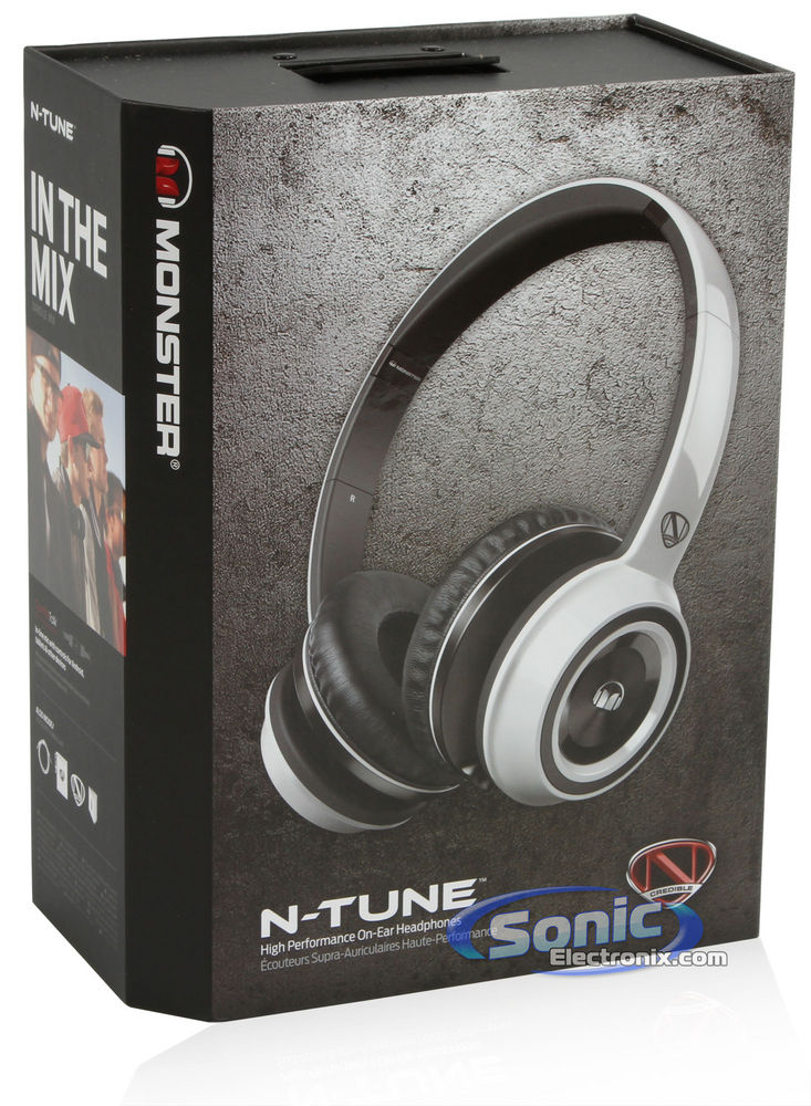 Monster NCredible NTune (NC MH NTU ON WH CU WW) On-Ear Headphones (Frost White) Image 11