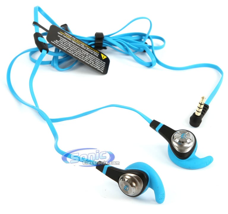 Monster iSport Strive In-Ear Headphones Active Sports Earbuds - Strive Blue Image 2