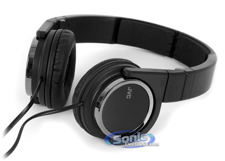 JVC HAS400B (HA-S400-B) On-Ear Carbon Nanotube Headphones - Black Open Box Image 12