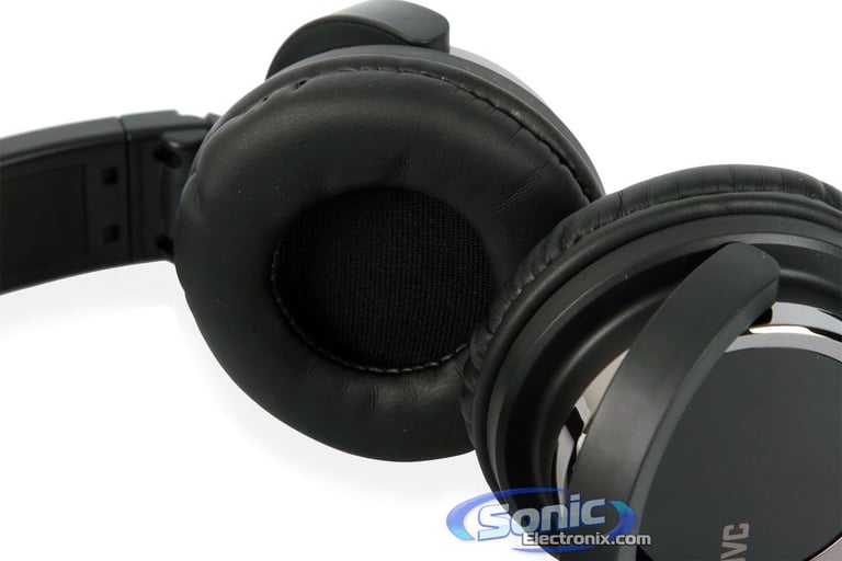 JVC HAS400B (HA-S400-B) On-Ear Carbon Nanotube Headphones - Black Open Box Image 15