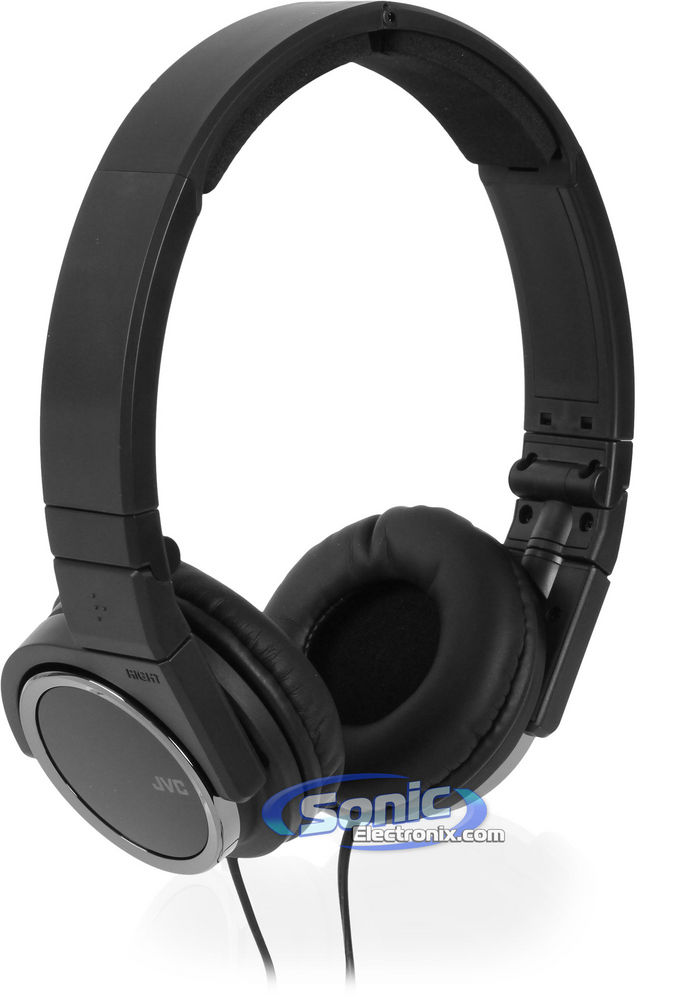 JVC HAS400B (HA-S400-B) On-Ear Carbon Nanotube Headphones - Black Open Box Image 9