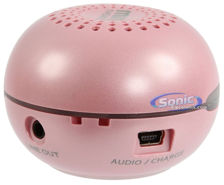 Tweakers Grandmax (SPKR-M2RC-PK) Portable Palm-Size iPod/MP3 Speakers - Pink Image 3