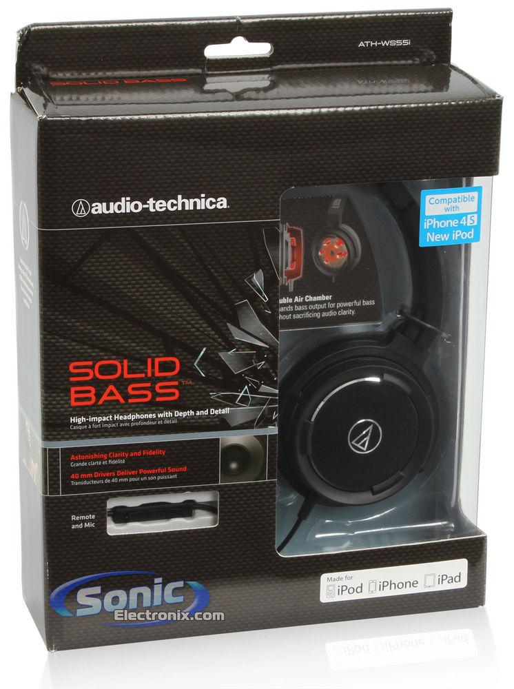 Audio Technica ATH-WS55iBK Solid Bass Image 10