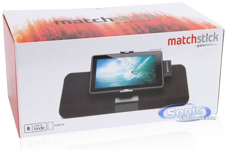 Grace Digital MatchStick (GDI-GFD7200) Portable Kindle Fire Speaker Dock - Black Image 10