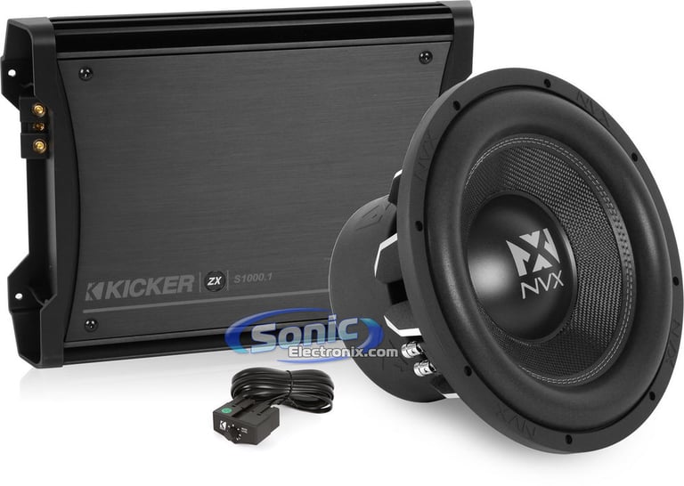 NVX VCW124 & Kicker 12ZXS1000.1 Combo Image 1
