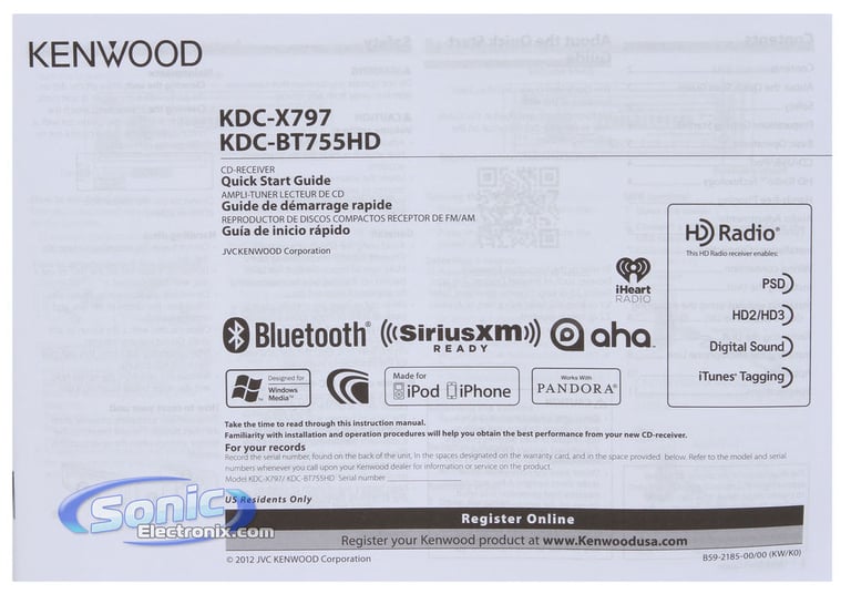 Kenwood eXcelon KDC-X797 Image 10