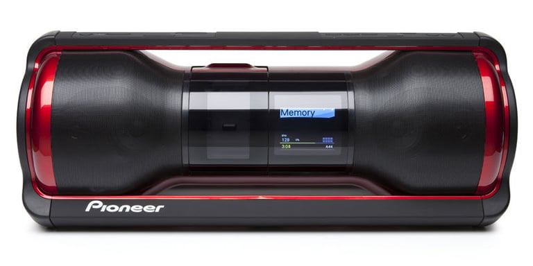 Pioneer STZ-D10Z-R (STZD10ZR) Crew Steez Portable Music System - Red/Black Open Box Image 3