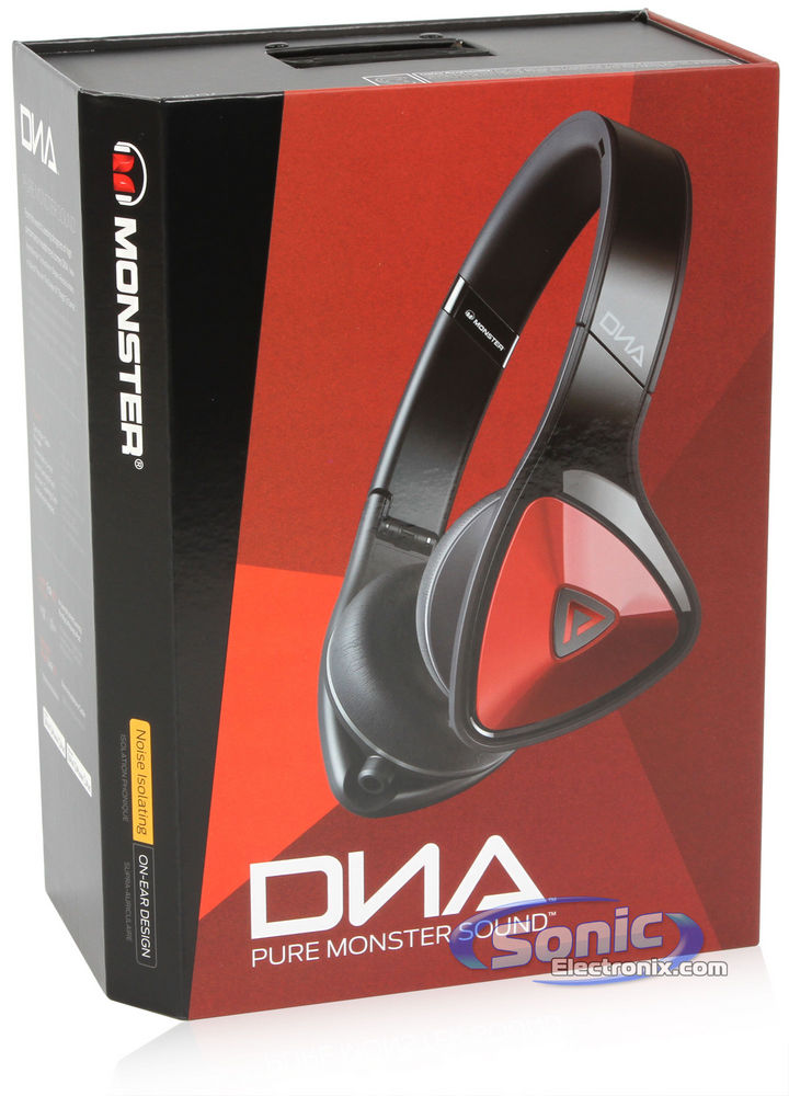 Monster DNA On-Ear Stereo Headphones - Black/Red Image 11