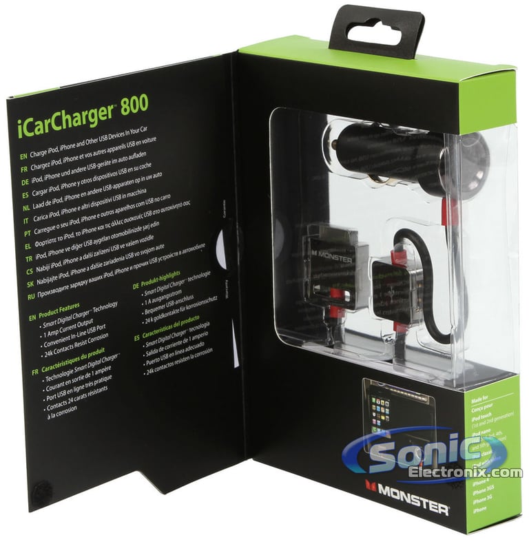 Monster iCarCharger 800 Mobile iPhone/iPod USB Car DC Charger Image 4