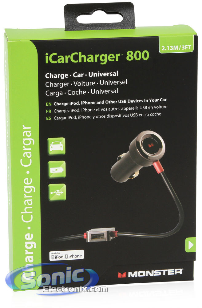 Monster iCarCharger 800 Mobile iPhone/iPod USB Car DC Charger Image 5