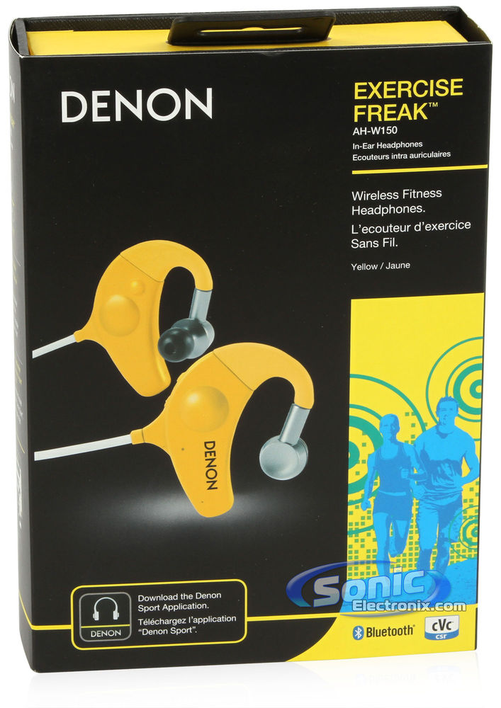 Denon AH-W150YW Exercise Freak - Yellow Image 9