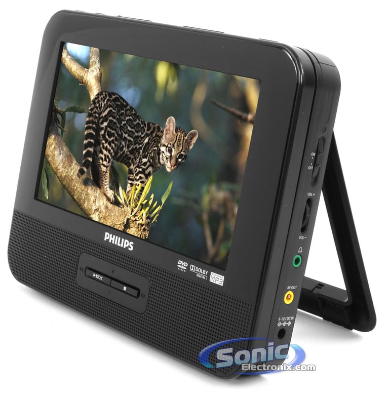 Philips PD7012/37 Portable DVD Player with Dual 7" Widescreen LCD Screens Image 3