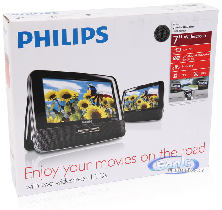 Philips PD7012/37 Portable DVD Player with Dual 7" Widescreen LCD Screens Image 17