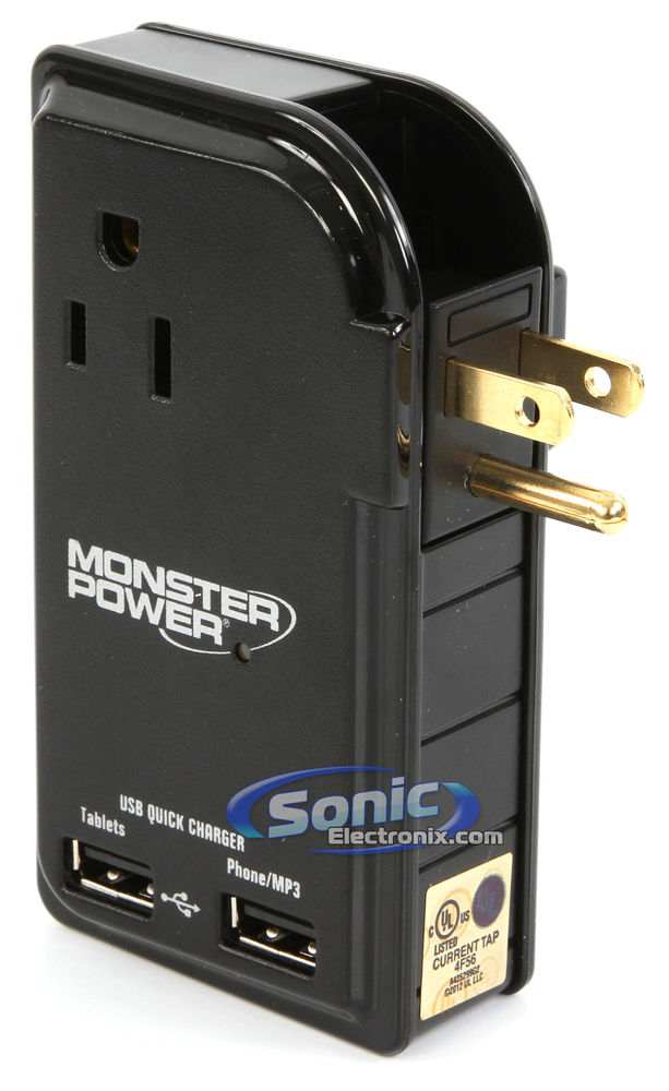 Monster Cable Outlets To Go 300 World Power Adapter Travel USB Charger Kit Image 2