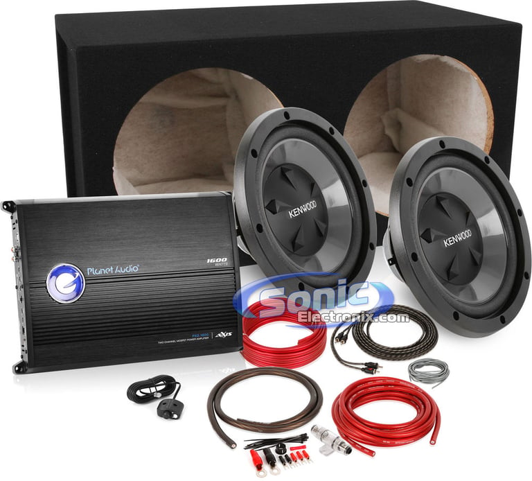 1600W Kenwood + Planet Audio Bass Package Image 1