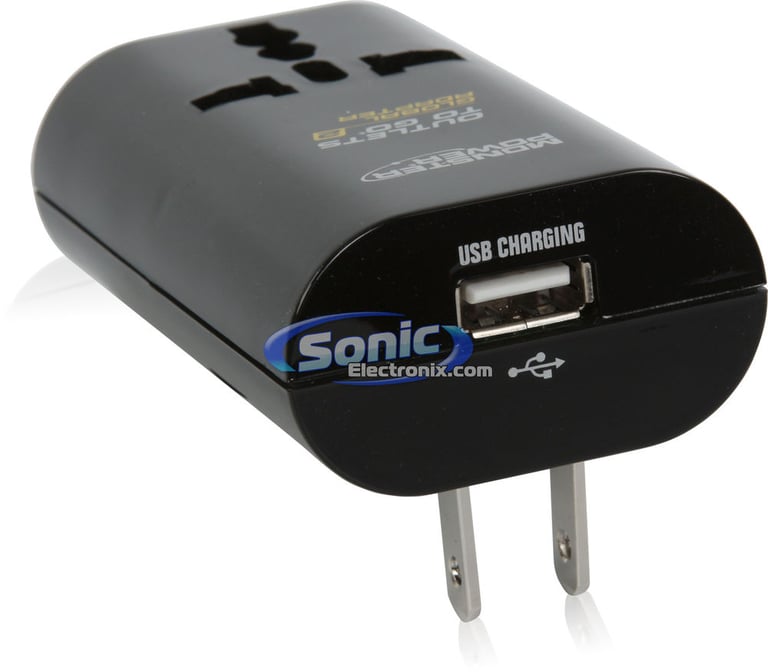 Monster Cable Outlets To Go 200 Global AC Power Adapter USB Charger Image 2