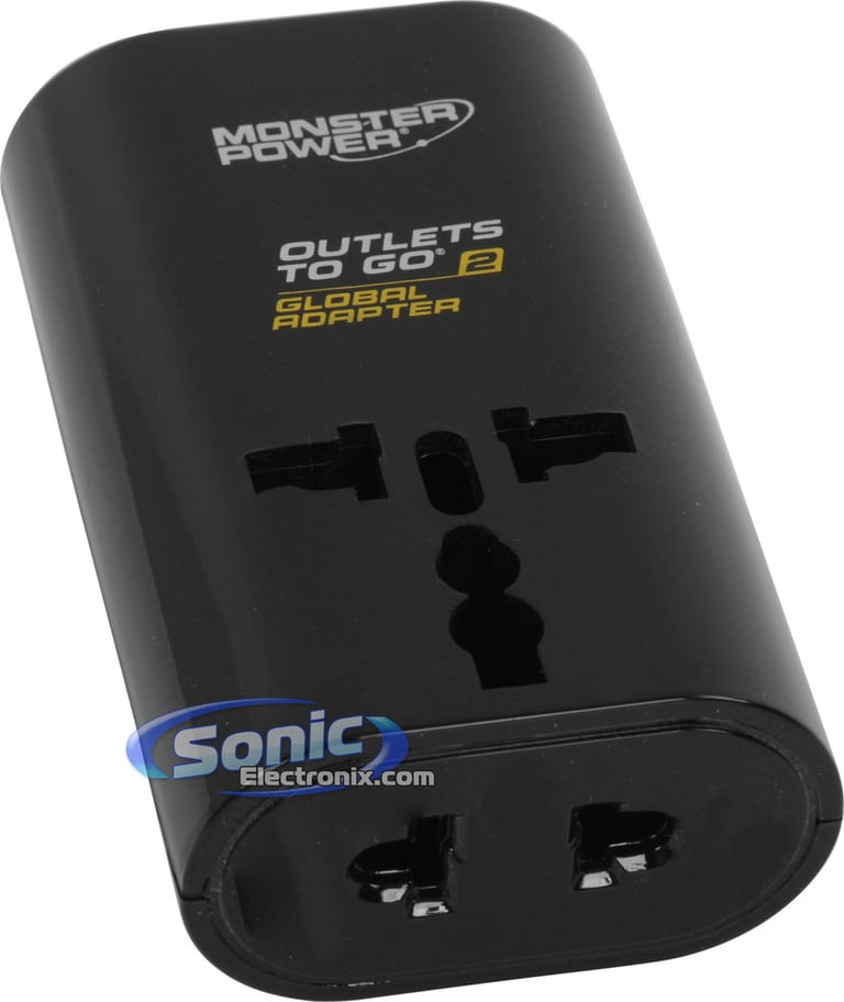 Monster Cable Outlets To Go 200 Global AC Power Adapter USB Charger Image 3