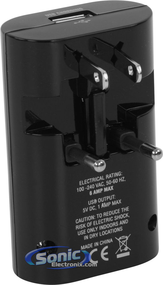 Monster Cable Outlets To Go 200 Global AC Power Adapter USB Charger Image 4