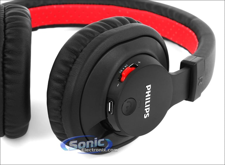 Philips SHB7000/28 Wireless Bluetooth Headphones Stereo Headset (Black) Open Box Image 6