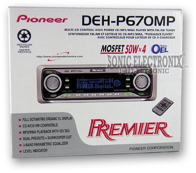 Pioneer Premier DEH-P670MP Image 4