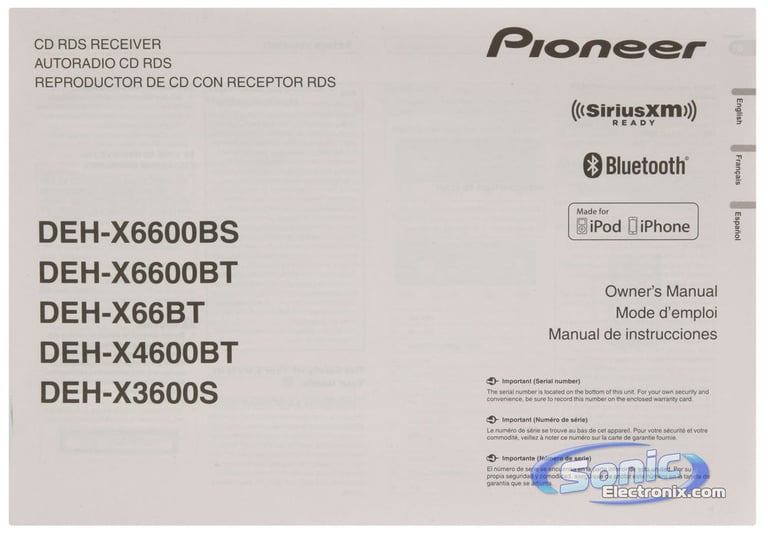 Pioneer DEH-X3600S OPEN BOX COMPLETE Image 8
