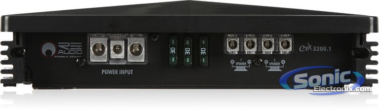 RE Audio CTX-3200.1 & Two Kicker 12" Subwoofers Combo Image 4