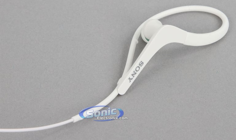 Sony MDR-AS400iP/W Active Sports Earbuds Ear-Clip Headphones (White) Open Box Image 13