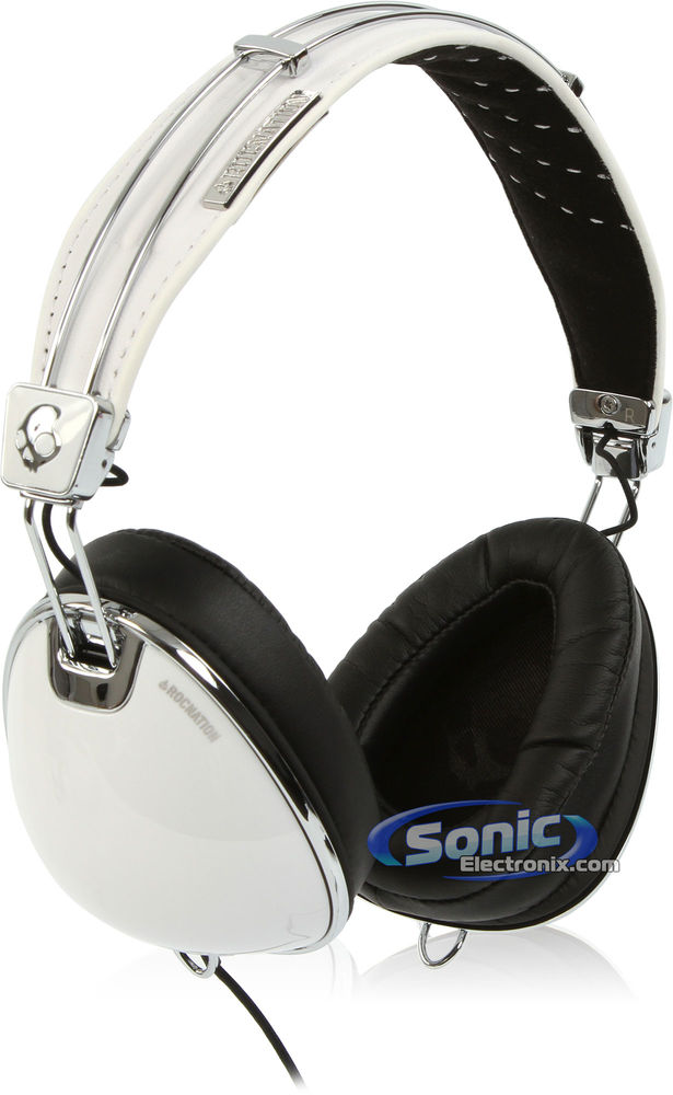 Skullcandy S6AVDM-072 Aviator Roc Nation - White/Chrome Image 1