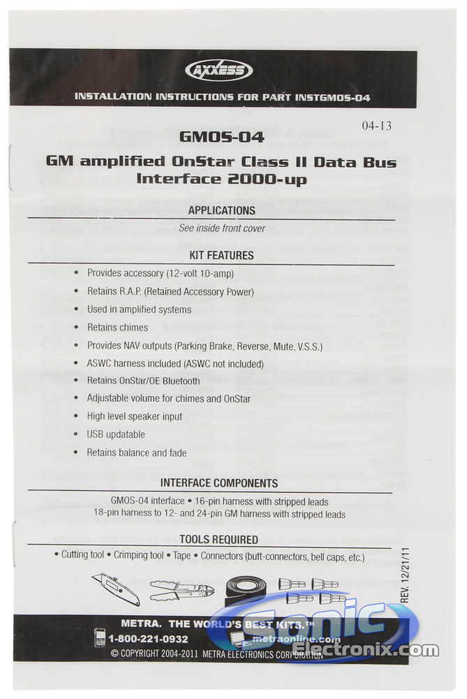 Axxess GMOS-04 Wiring Interface Image 6