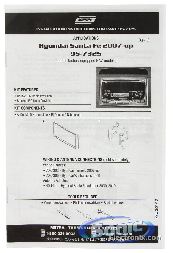 Metra 95-7325S Dash Kit Image 2
