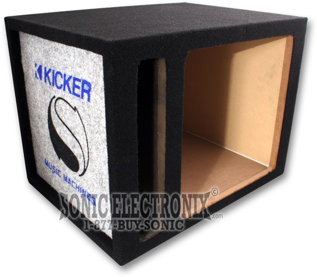 Kicker Single 12" Square-Ported MDF Enclosure Image 1