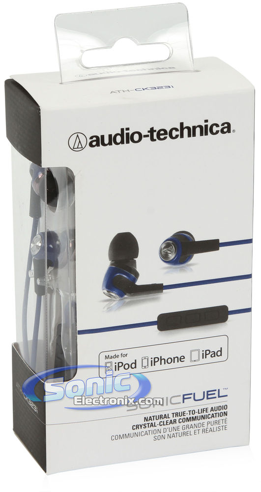 Audio Techinica ATH-CK323i - Blue Image 8