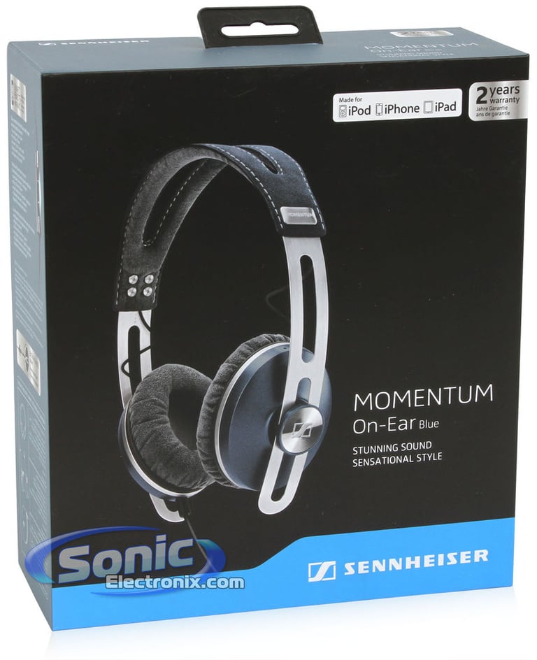 Sennheiser MOMENTUM On-Ear Headphones - Blue Image 15