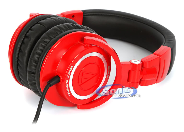 Audio Technica ATH-M50RD (ATHM50RD) Professional Studio Monitor Headphones - Red Open Box  Image 15