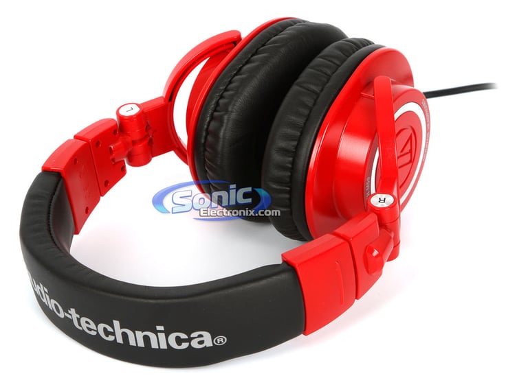 Audio Technica ATH-M50RD (ATHM50RD) Professional Studio Monitor Headphones - Red Open Box  Image 17