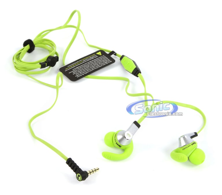 Monster iSport Victory Active Sports Earbuds In-Ear Headphones (Green) Image 5