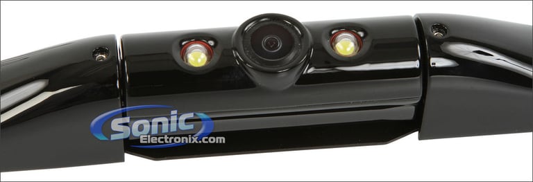 License Plate Mount Rear View Camera With LED Lights Image 2
