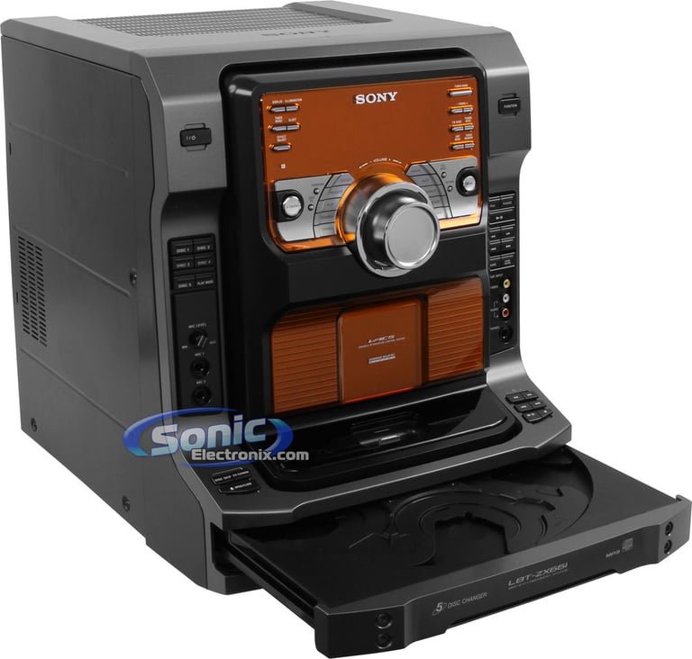 Sony LBT-ZX66i (LBTZX66i) Muteki Mini iPod/iPhone Shelf System AM/FM/5-Disc CD Boombox Open Box Image 3