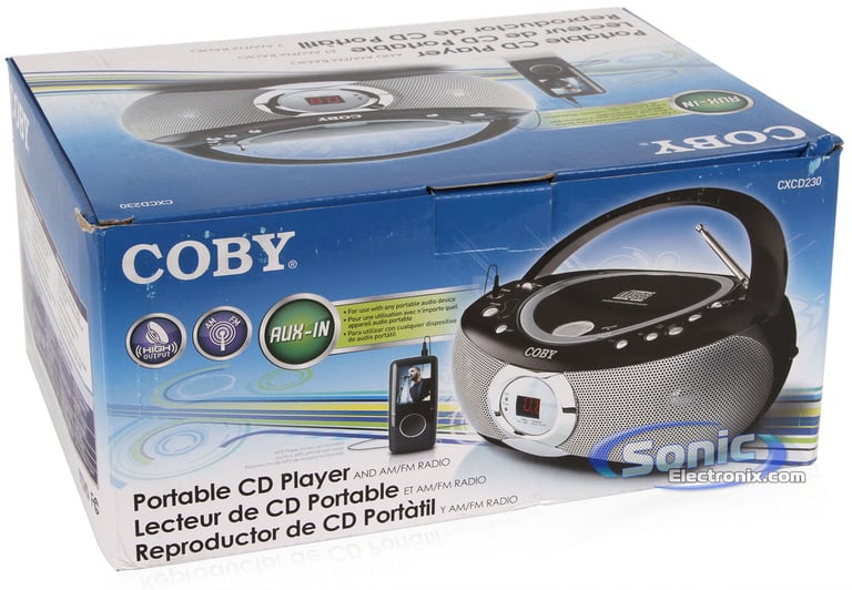 Coby CXCD230BLK (CX-CD230BLK) Portable CD Player AM-FM Radio Image 9