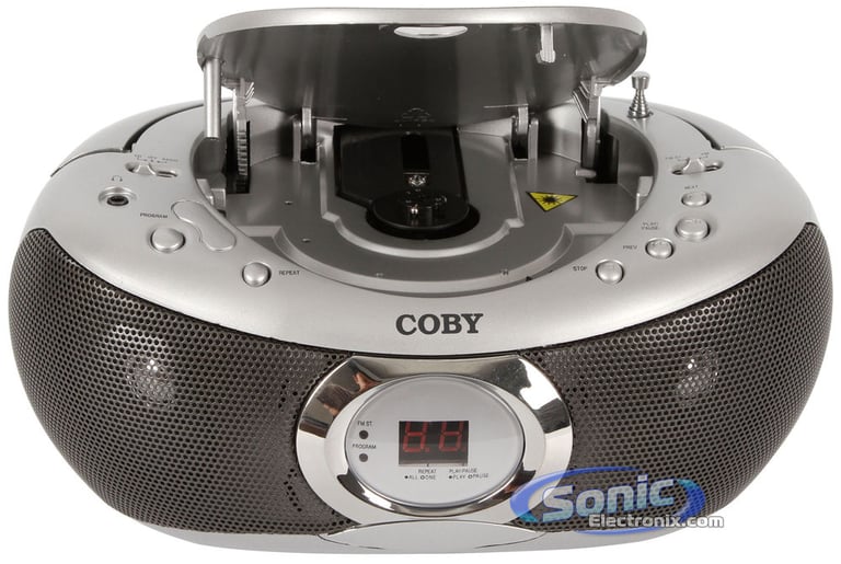 Coby CXCD236 (CX-CD236) Portable CD Player with AM/FM Radio - Silver Image 3