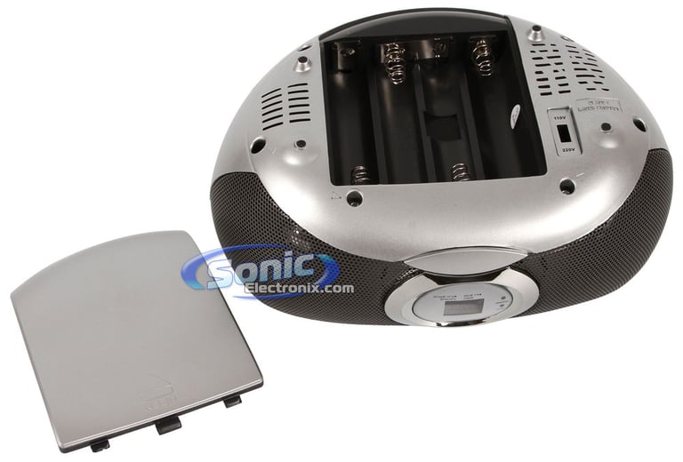 Coby CXCD236 (CX-CD236) Portable CD Player with AM/FM Radio - Silver Image 5