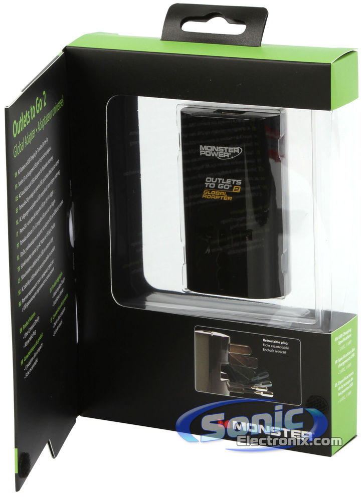 Monster Mobile Outlets To Go 200 Global USB Charger AC Power Adapter Image 5