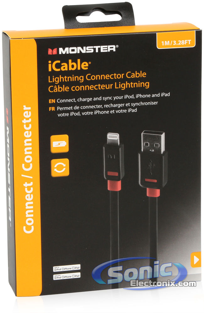 Monster Mobile iCable Lightning iPod/iPhone/iPad to USB Cable (3.3Ft./1M) Image 4
