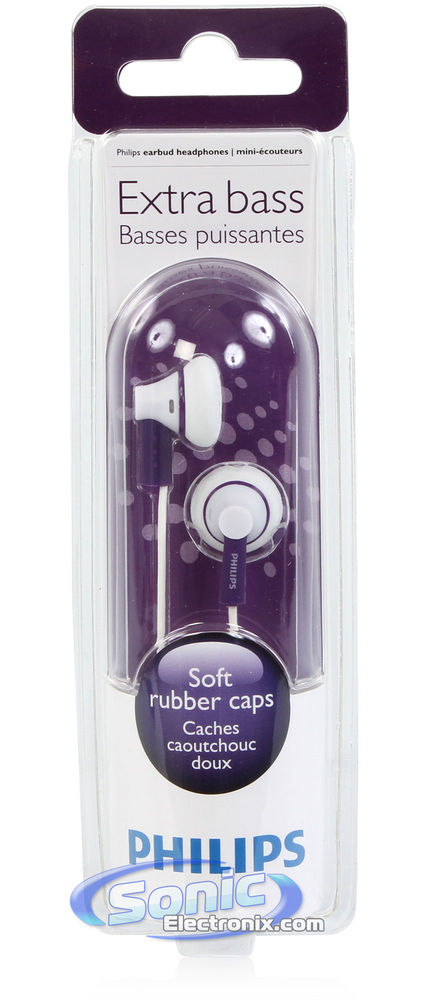 Philips SHE3000PP Earphones Stereo In-Ear Headphones (Purple) Image 4