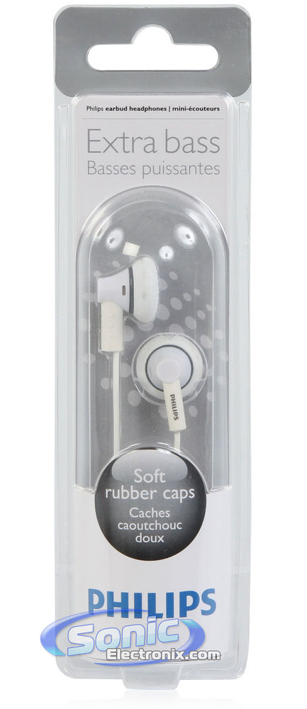 Philips SHE3000WT Earphones Stereo In-Ear Headphones (White) Image 4