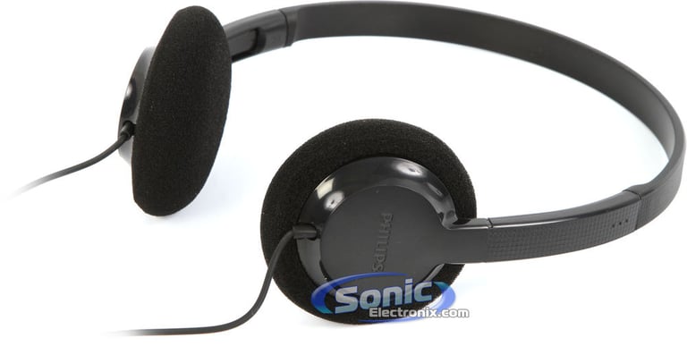 Philips SHL1000 On-Ear Headphones (Black)-OPEN BOX Image 3