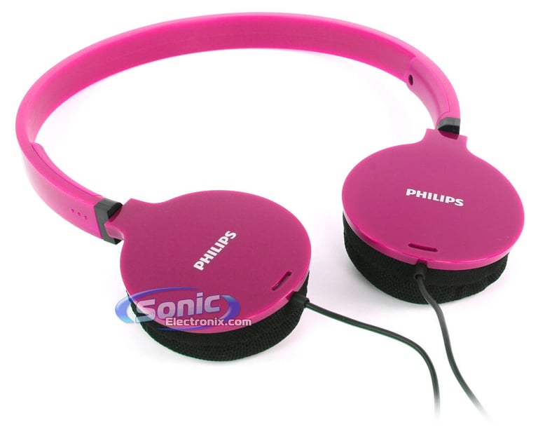 Philips SHL1700PP Lightweight Padded On-Ear Headphones (Purple) Image 6
