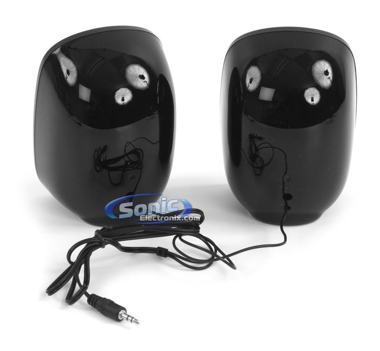 Coby CSP32 Personal Mini Portable Stereo Speakers Open Box Image 2