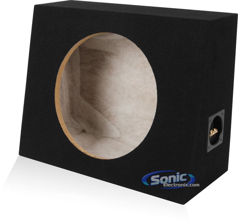 Single 12" Subwoofer Angled Truck or Hatchback Box Enclosure Open Box Image 8