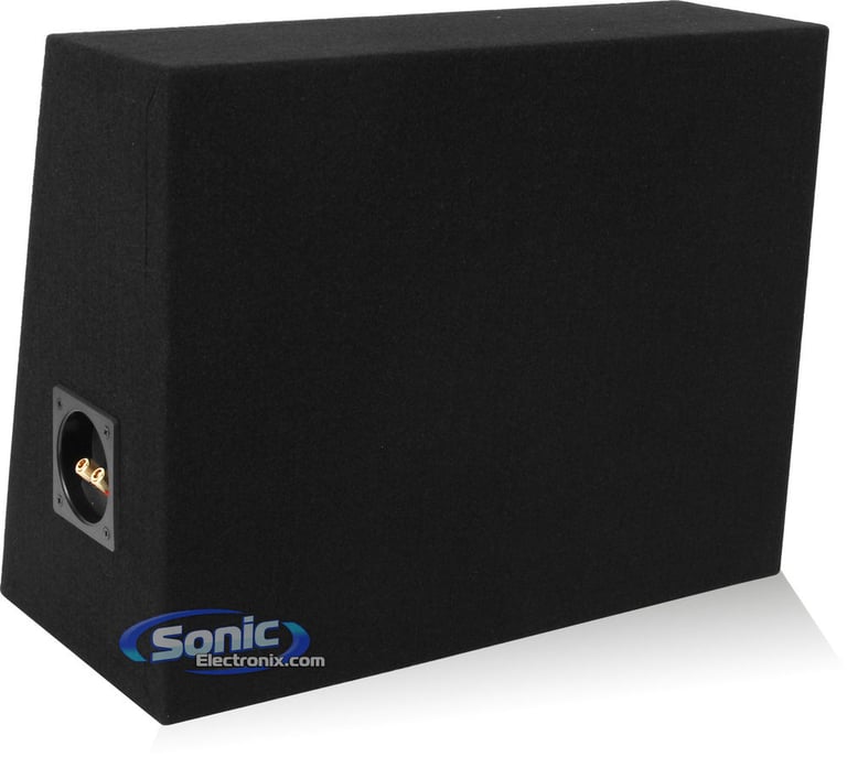 Single 12" Subwoofer Angled Truck or Hatchback Box Enclosure Open Box Image 10